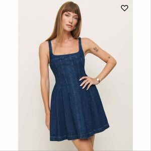 NWT Reformation Jeans Violet Denim Minidress